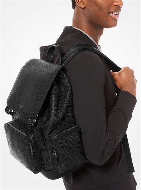 michael kors men's bags|michael kors leather backpack men.